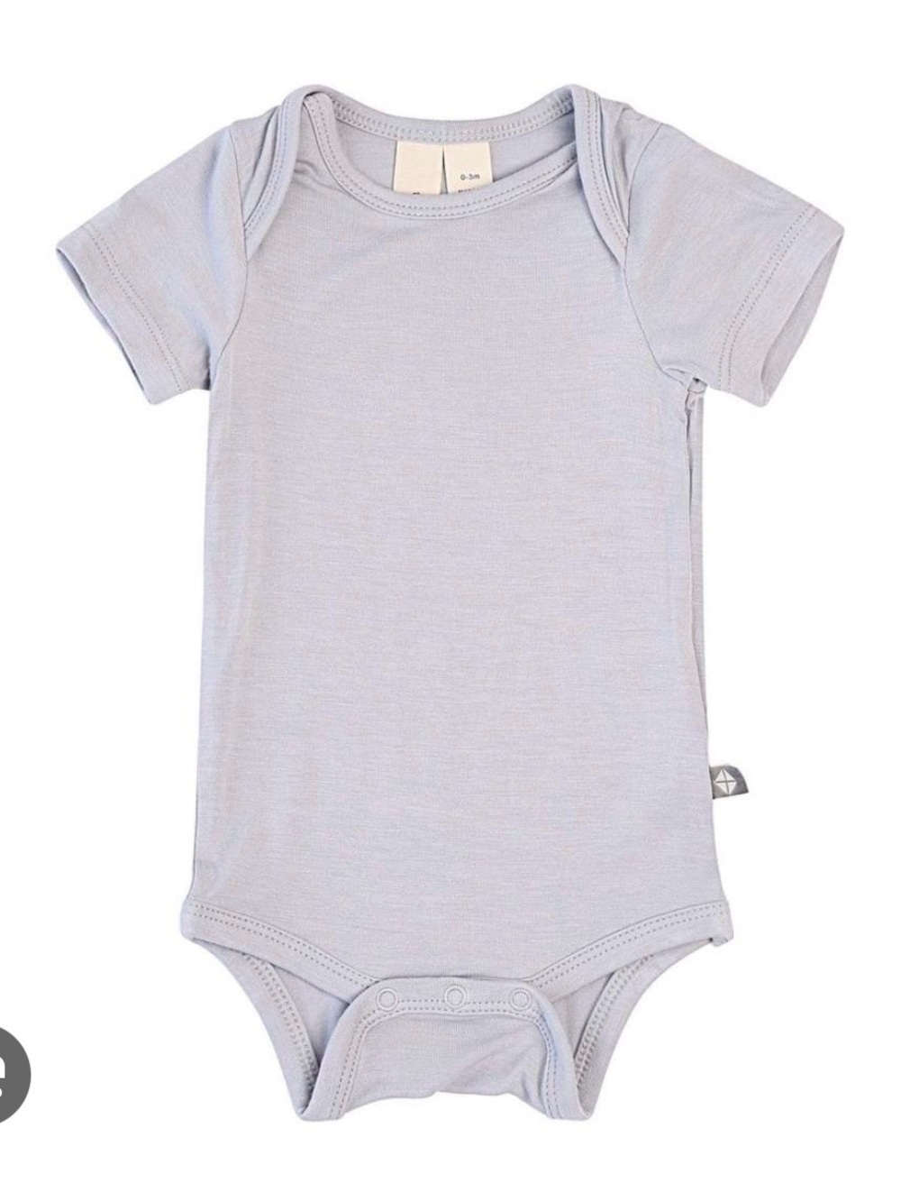 NB Kyte gray Onesie bamboo